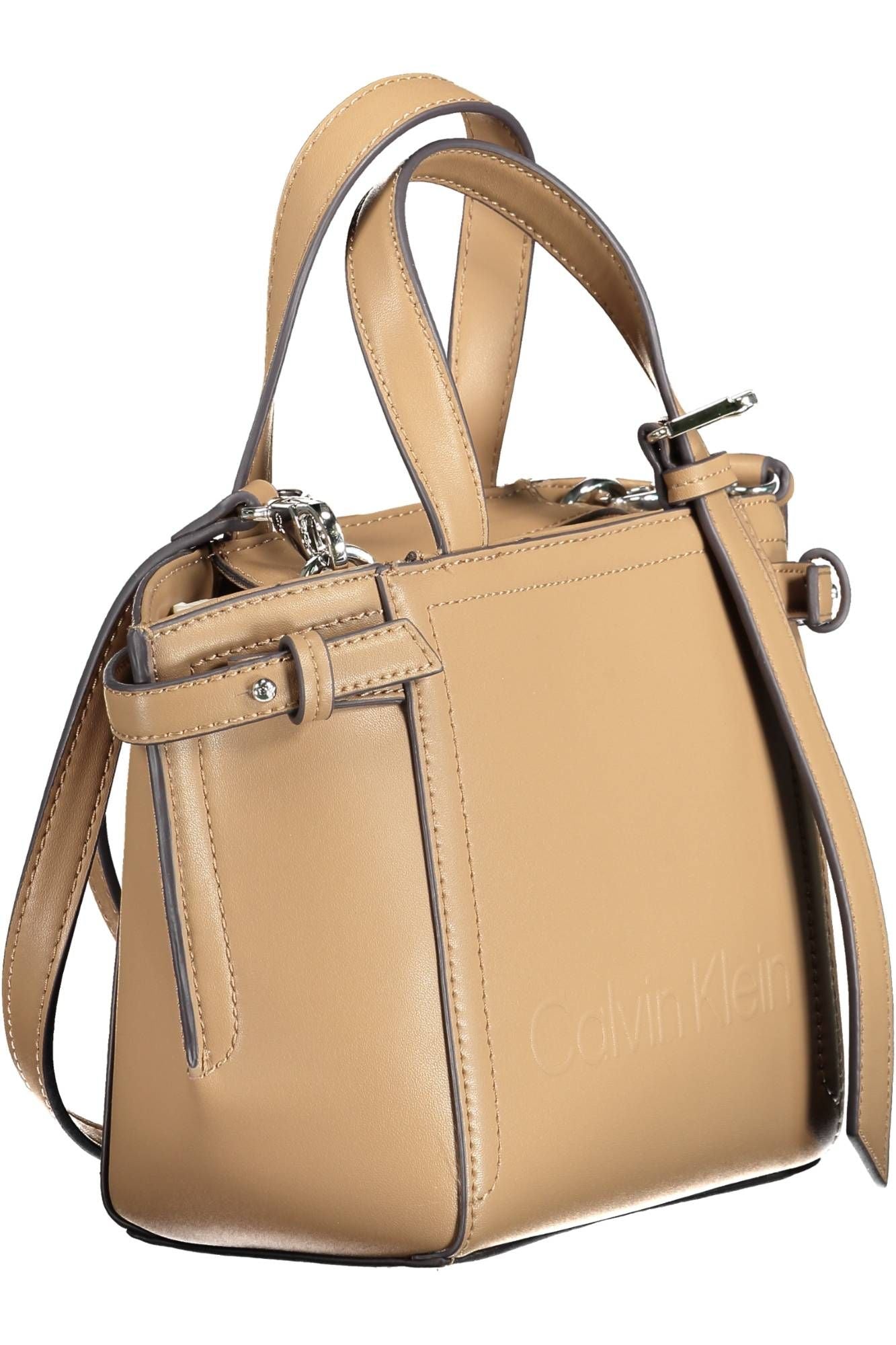 Calvin Klein Brown Polyester Women Handbag