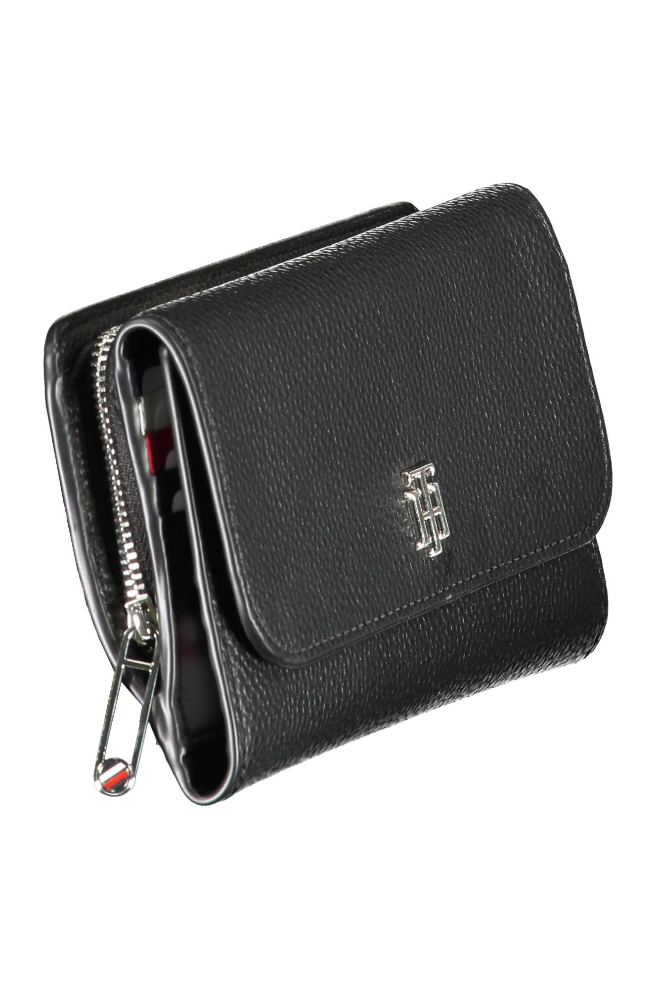 Tommy Hilfiger Black Polyurethane Women Wallet