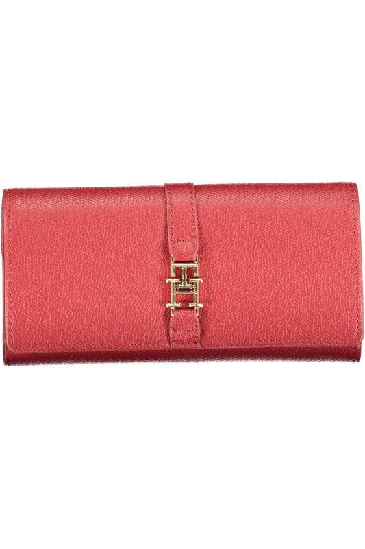 Tommy Hilfiger Red Polyurethane Women Wallet