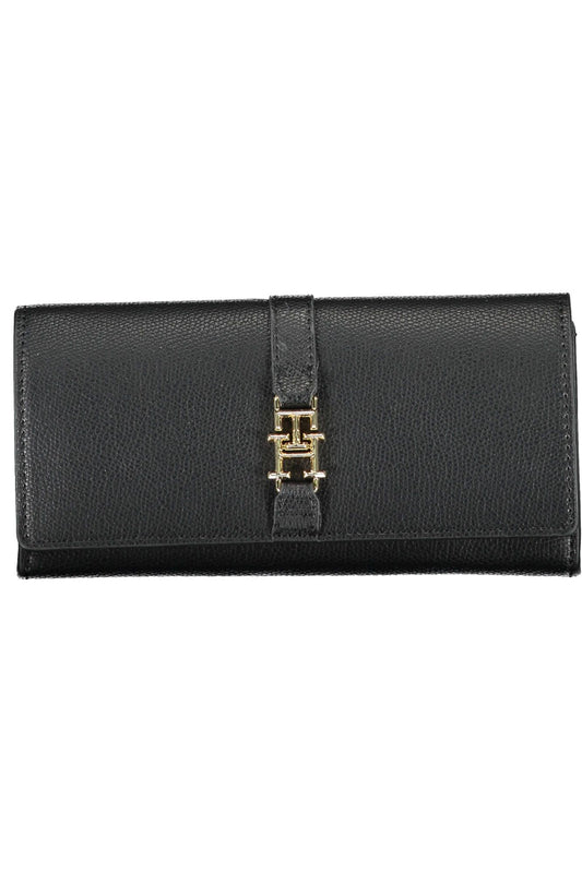 Tommy Hilfiger Black Polyurethane Women Wallet