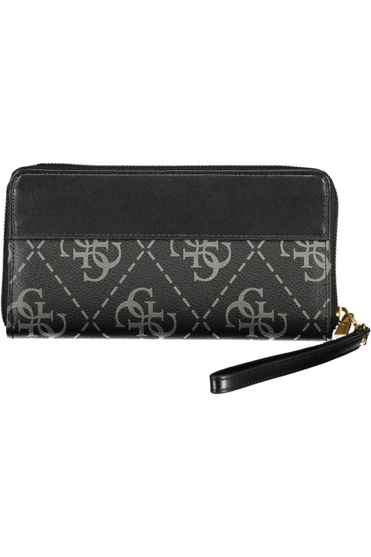 Guess Jeans Black Polyurethane Women Wallet