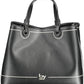 BYBLOS Black Polyurethane Women Handbag