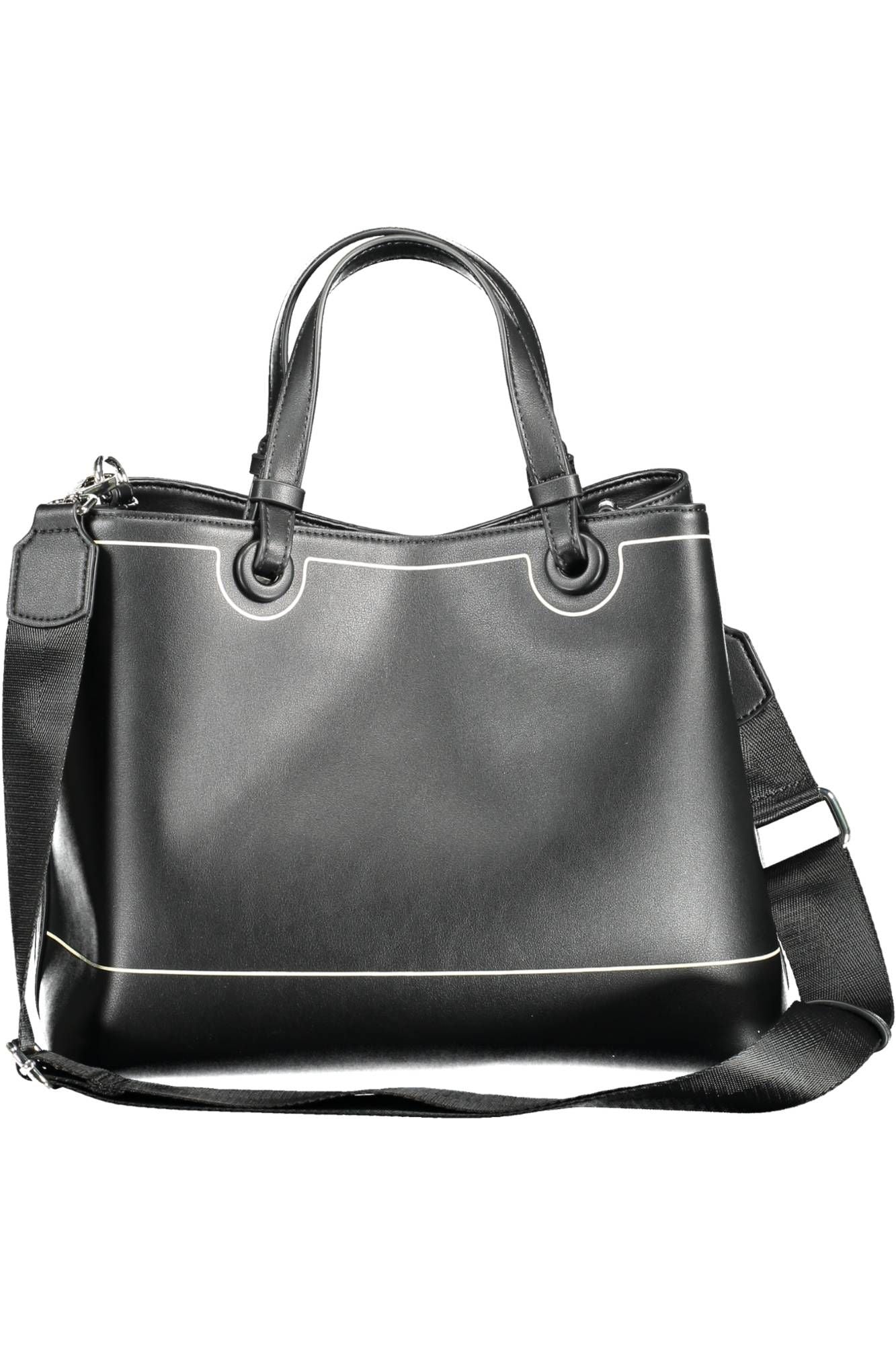 BYBLOS Black Polyurethane Women Handbag