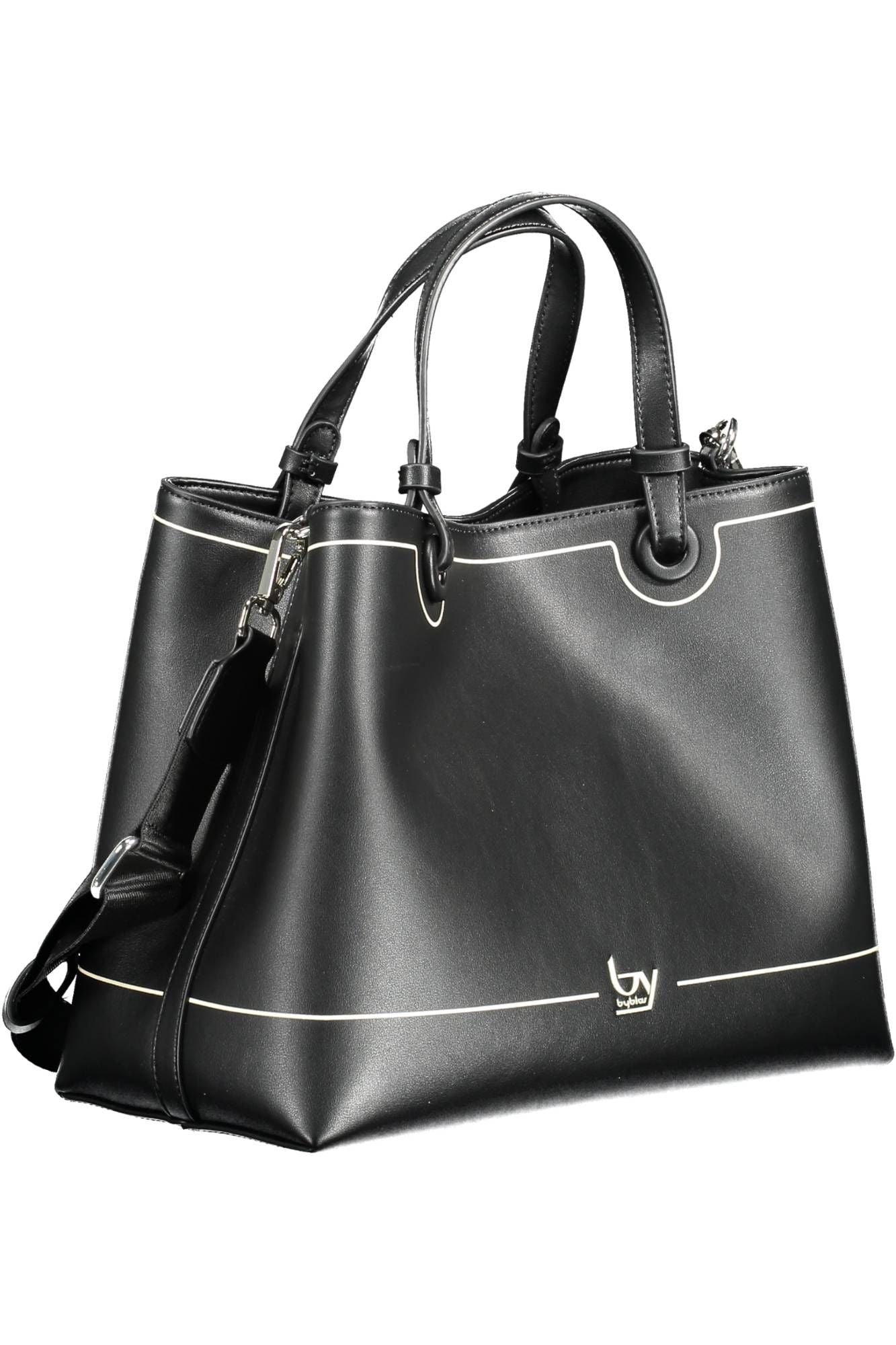 BYBLOS Black Polyurethane Women Handbag