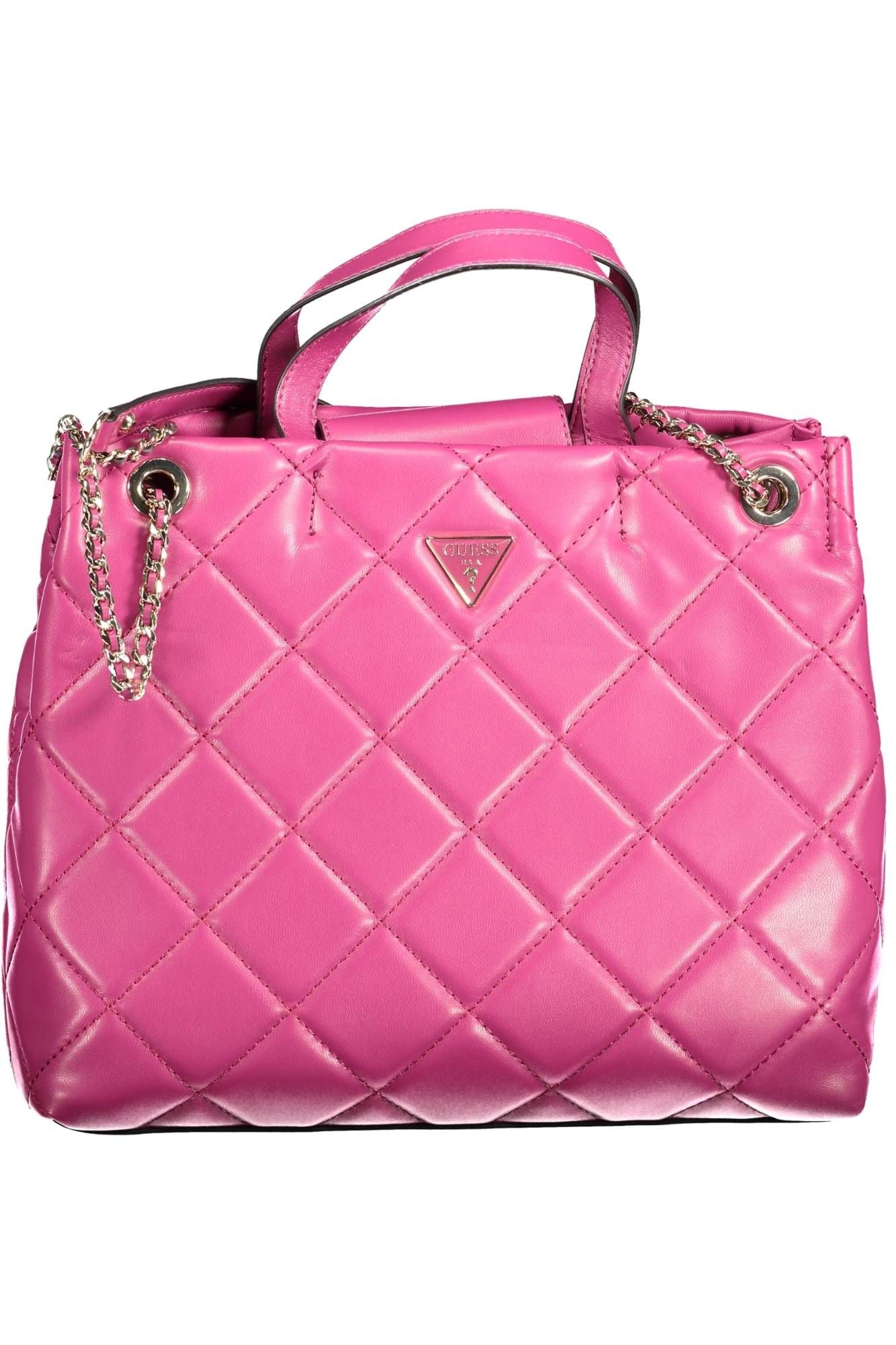 Guess Jeans Pink Polyurethane Women Handbag