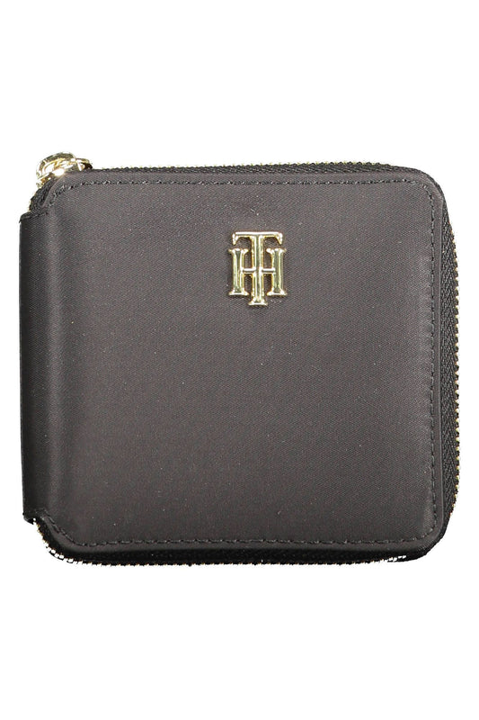 Tommy Hilfiger Black Nylon Women Wallet