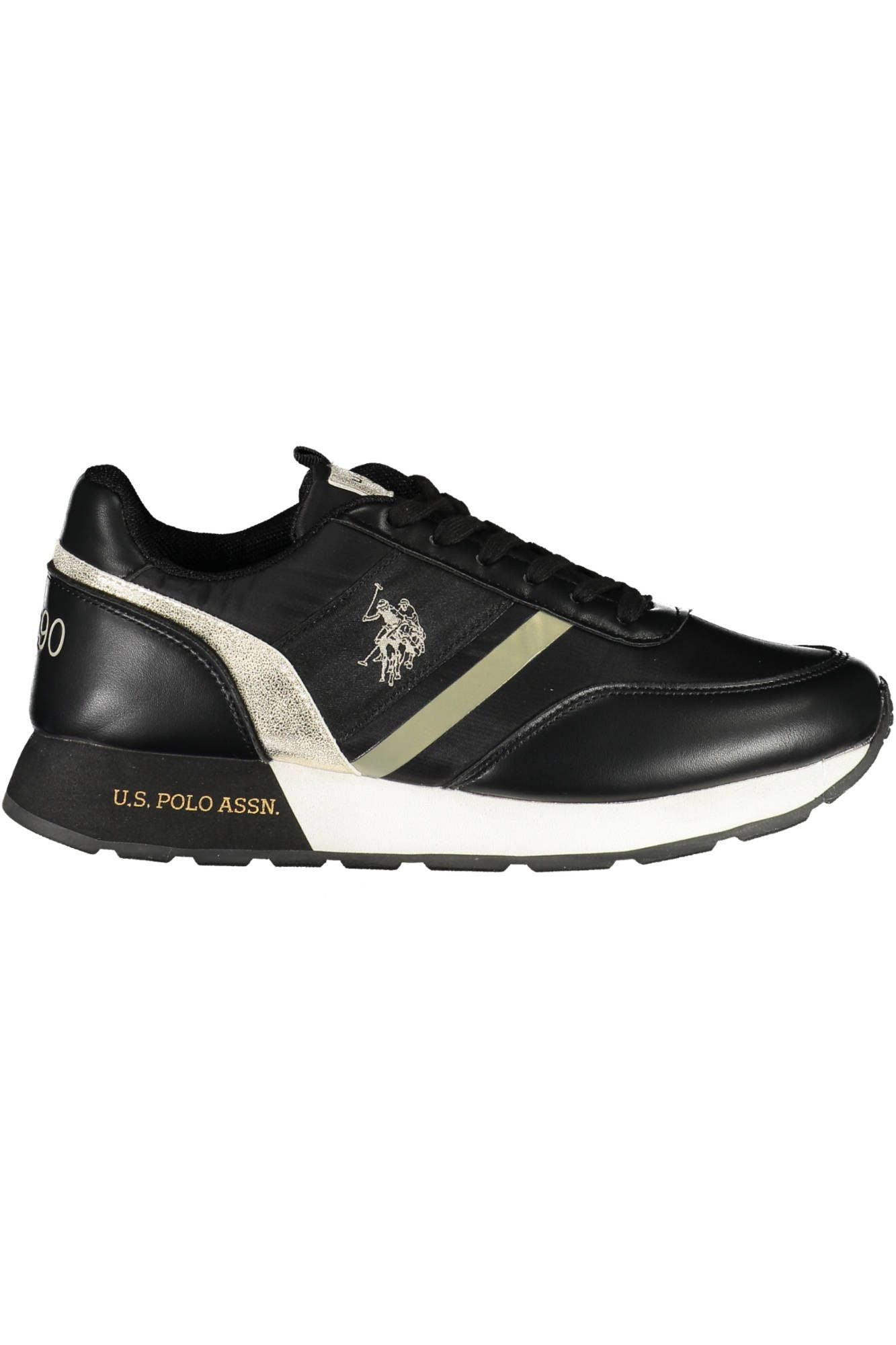 U.S. POLO ASSN. Black Polyester Women Sneaker