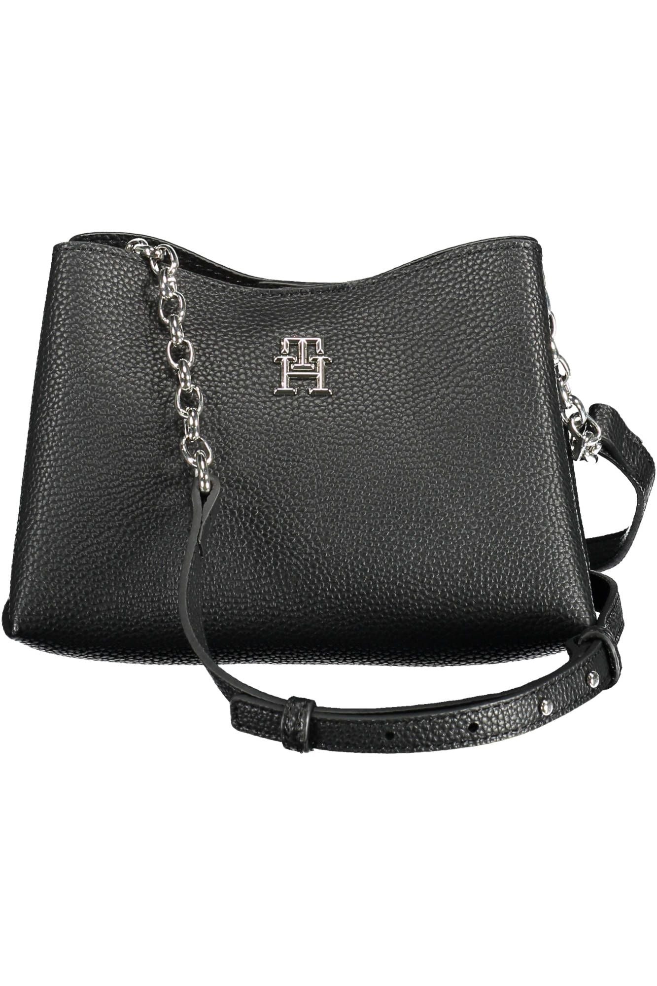 Tommy Hilfiger Black Polyester Women Handbag