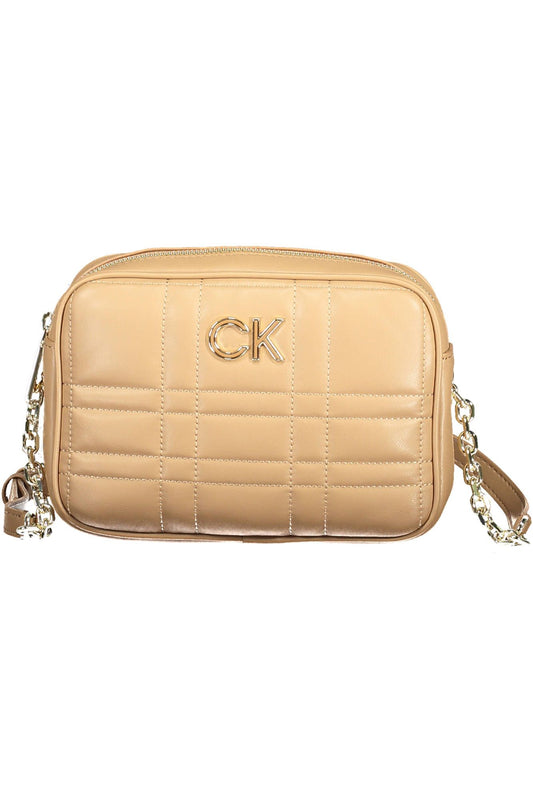 Calvin Klein Beige Polyester Women Handbag