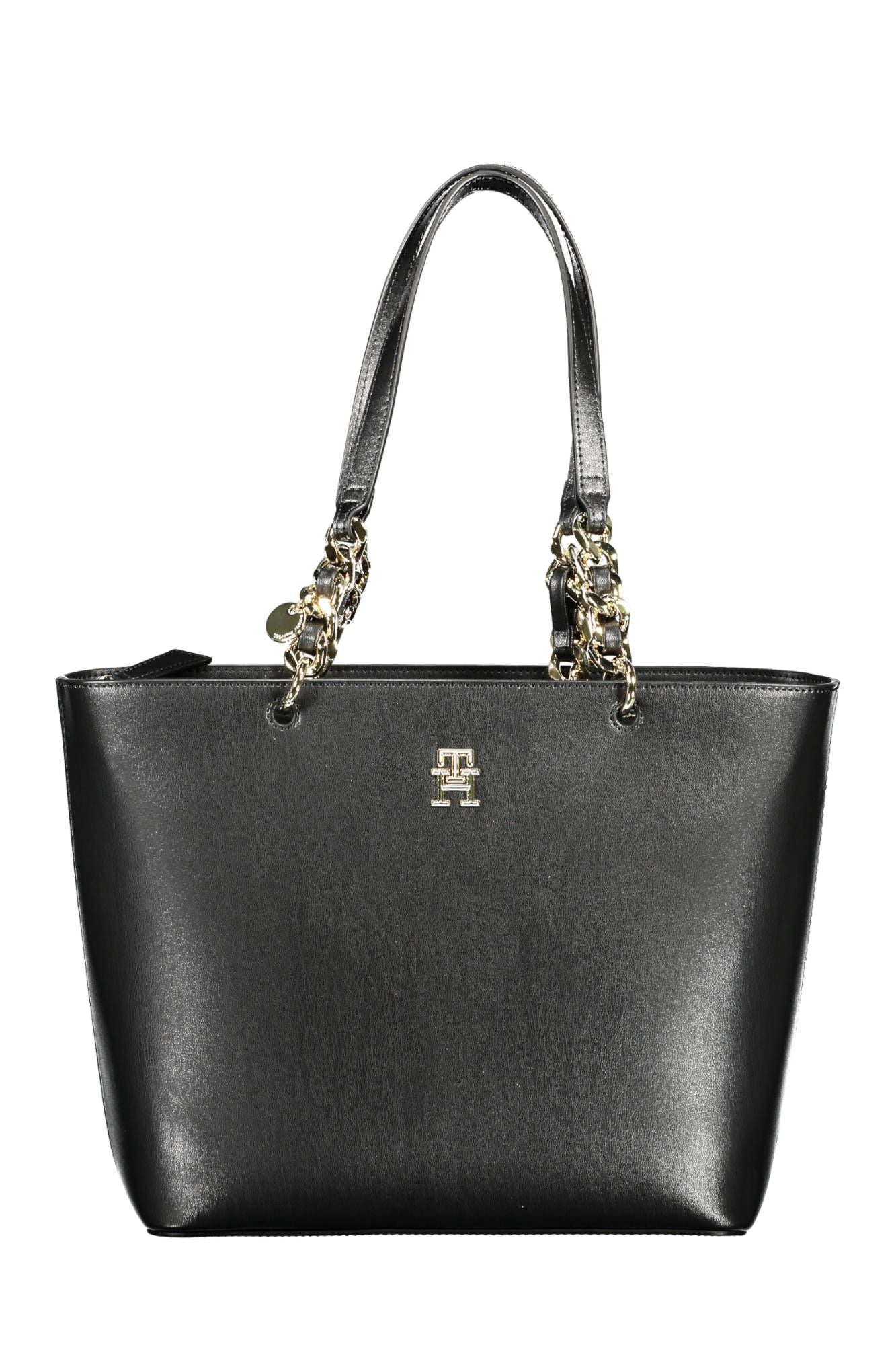 Tommy Hilfiger Black Polyurethane Women Handbag