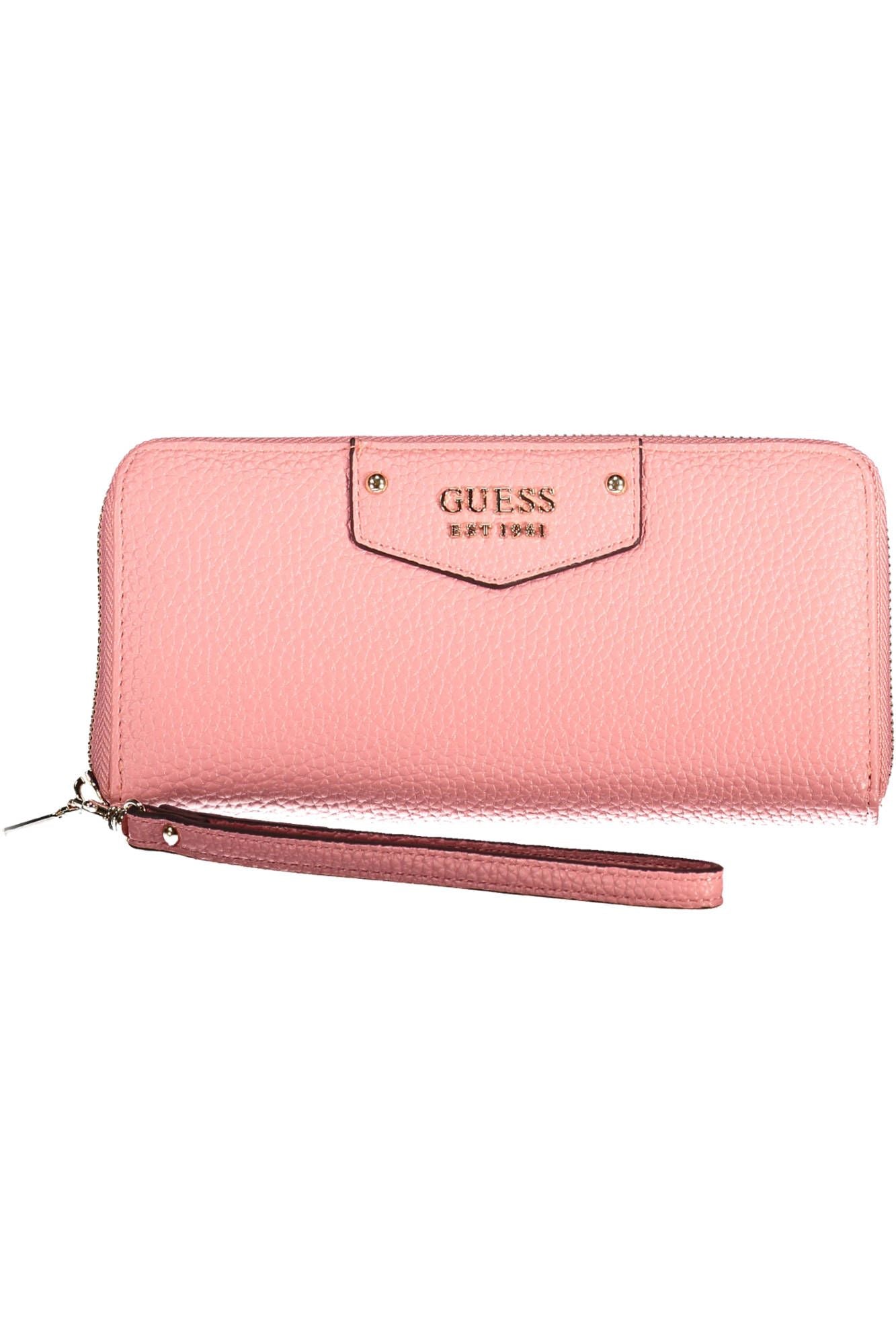 Guess Jeans Pink Polyurethane Women Wallet