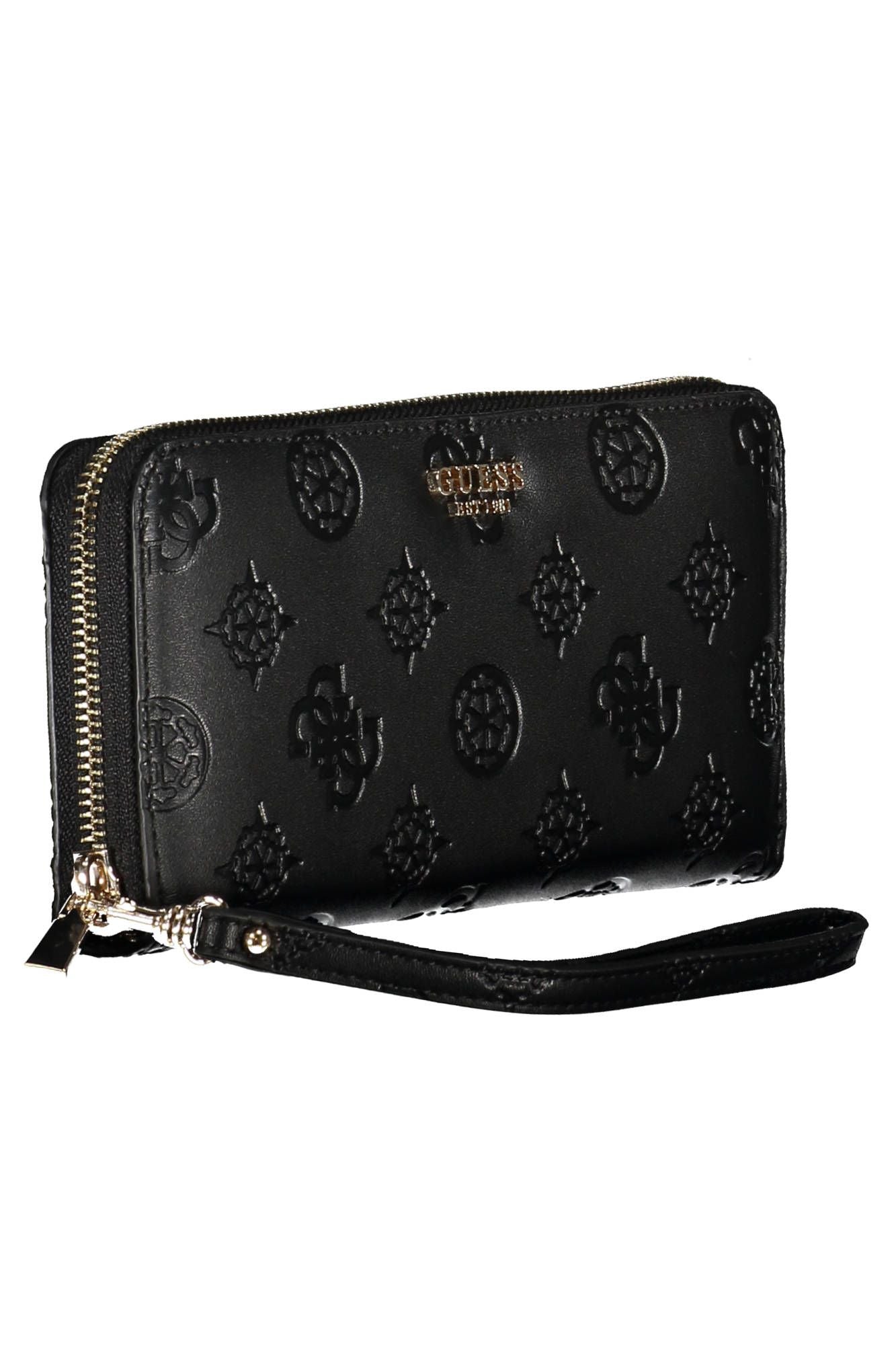 Guess Jeans Black Polyurethane Women Wallet