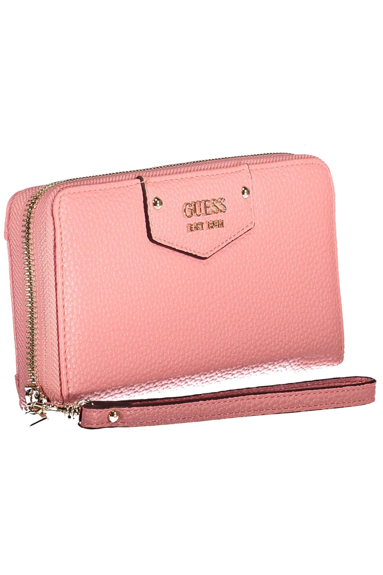 Guess Jeans Pink Polyurethane Women Wallet