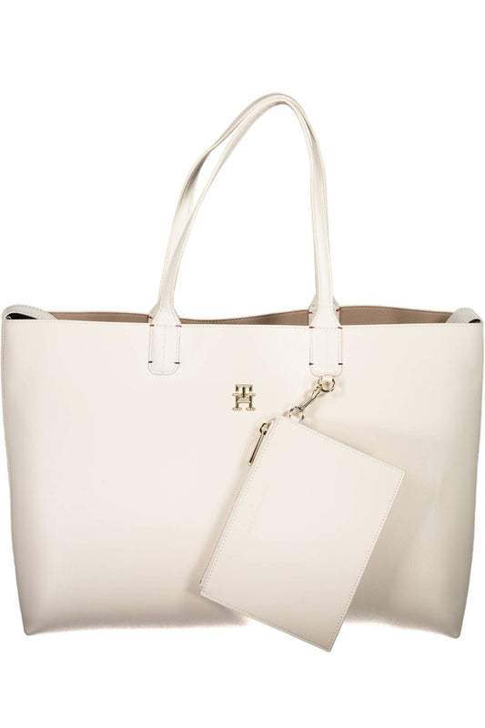 Tommy Hilfiger White Polyurethane Women Handbag