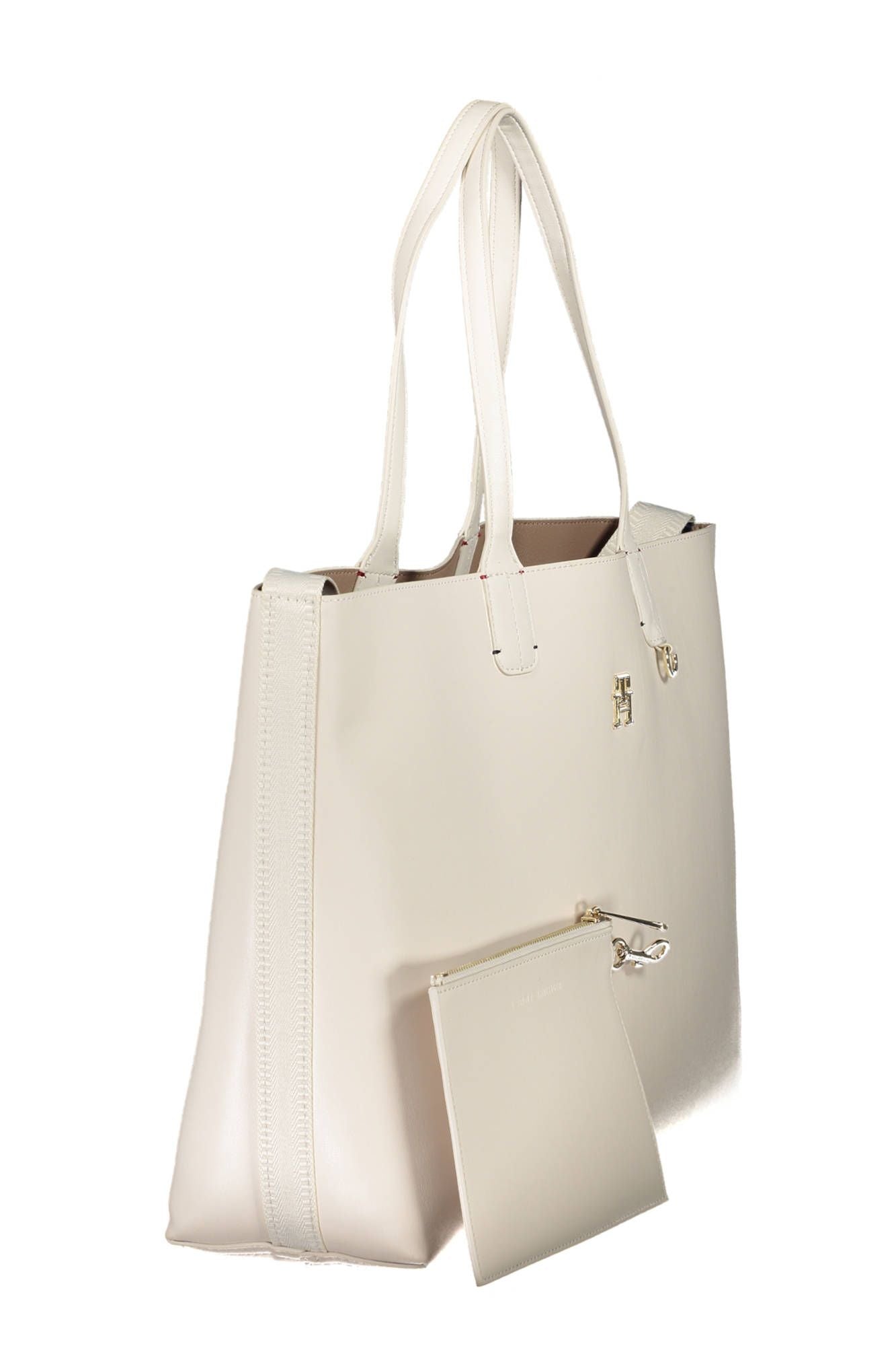 Tommy Hilfiger White Polyurethane Women Handbag