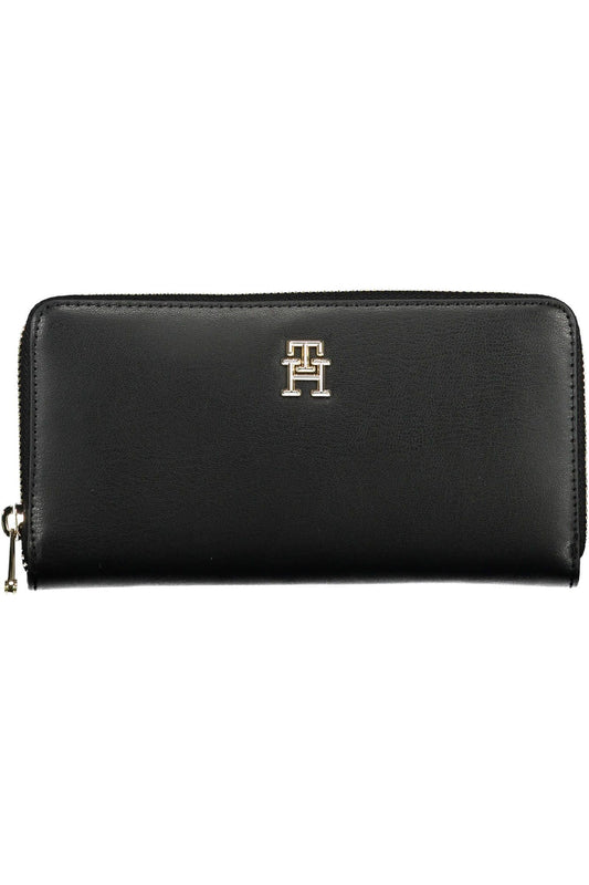 Tommy Hilfiger Black Polyurethane Women Wallet