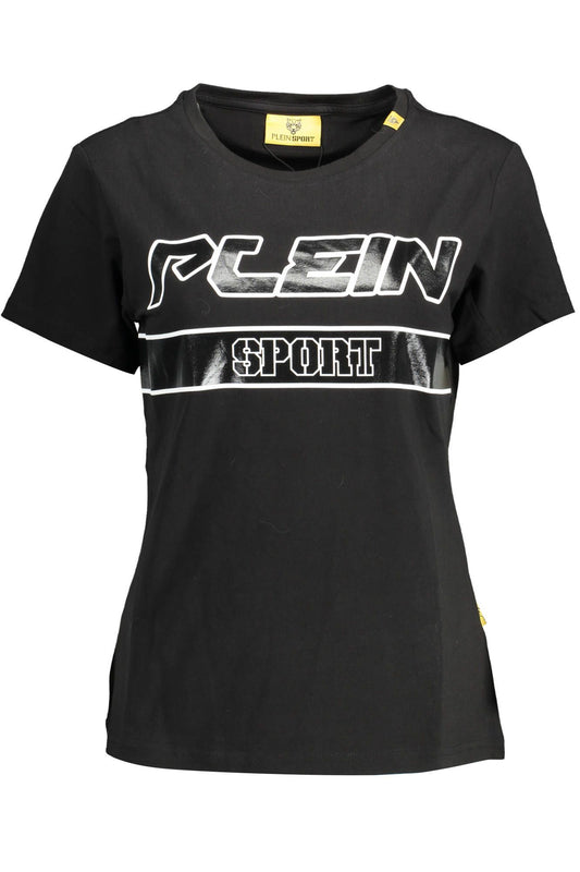 Plein Sport Black Cotton Women T-Shirt