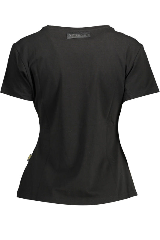 Plein Sport Black Cotton Women T-Shirt