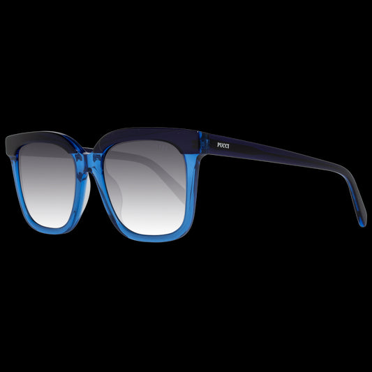 Emilio Pucci Chic Blue Square Gradient Sunglasses