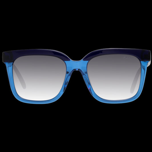 Emilio Pucci Chic Blue Square Gradient Sunglasses