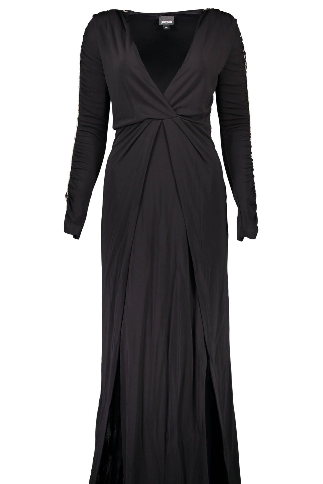 Just Cavalli Black Viscose Women Dress