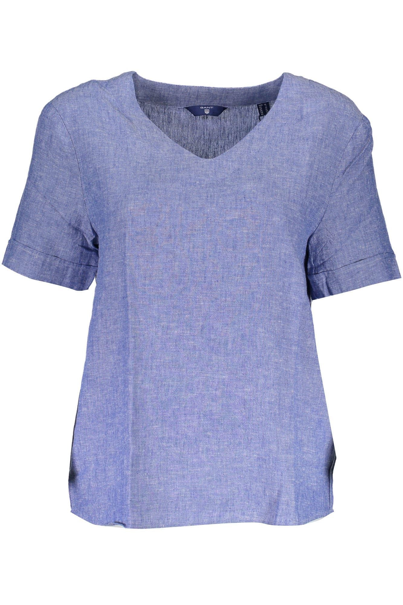 Gant Blue Linen Women T-Shirt