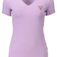 Guess Jeans Purple Cotton Women T-Shirt