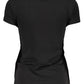 Guess Jeans Black Cotton Women T-Shirt