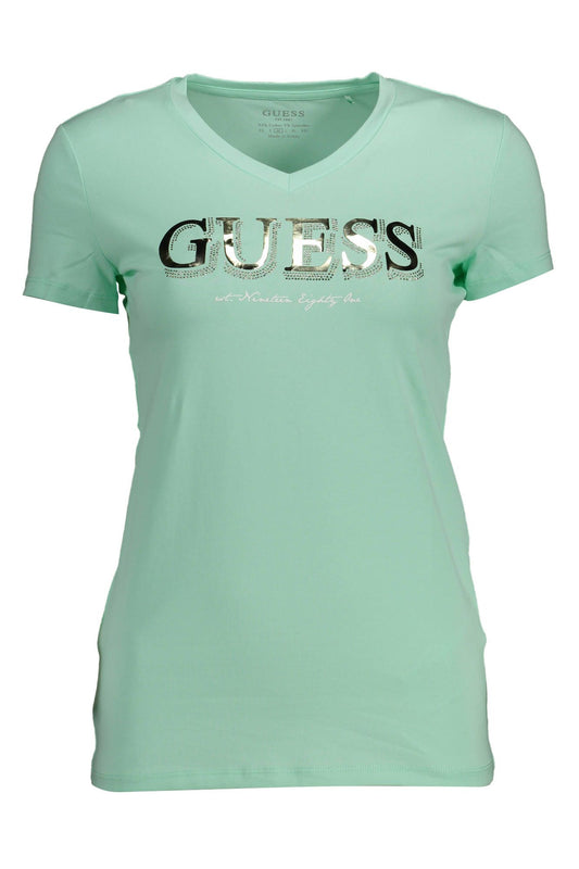 Guess Jeans Green Cotton Women T-Shirt