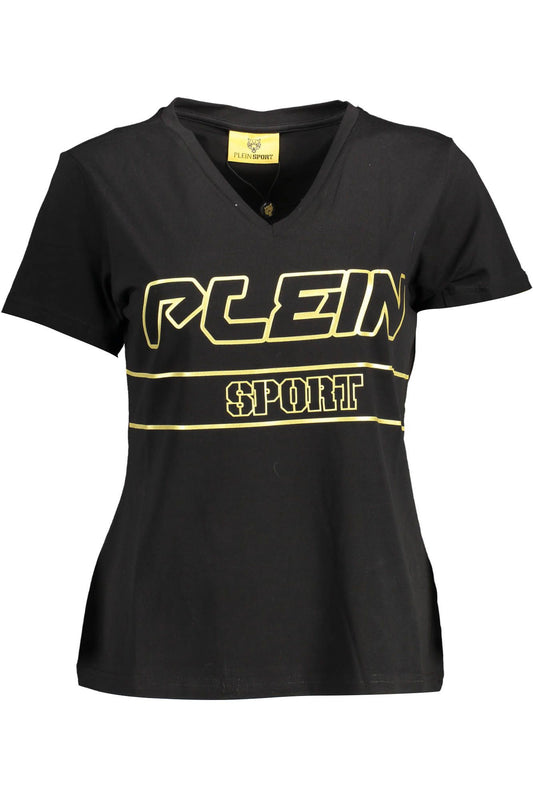 Plein Sport "Black Cotton Women T-Shirt"