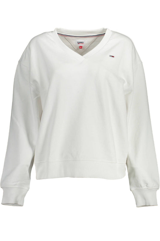 Tommy Hilfiger White Cotton Women Sweater