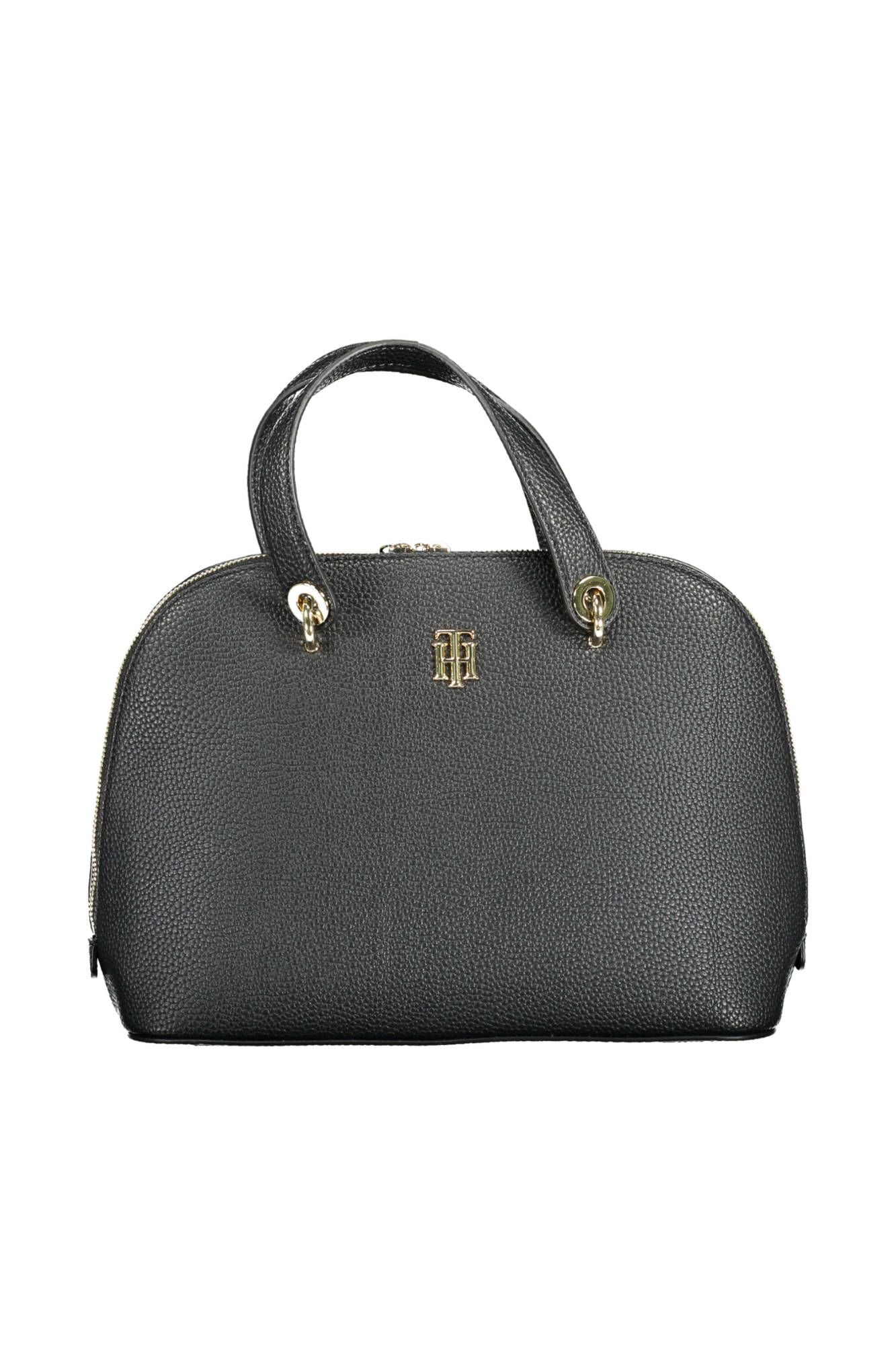 Tommy Hilfiger Black Polyurethane Women Handbag