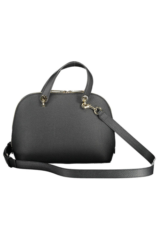 Tommy Hilfiger Black Polyurethane Women Handbag