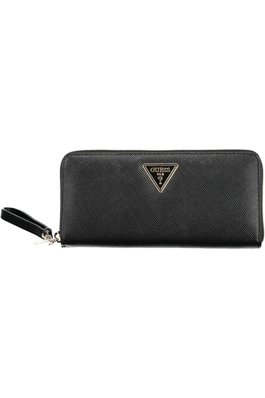 Guess Jeans Black Polyurethane Women Wallet