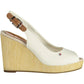 Tommy Hilfiger White Cotton Women Sandal