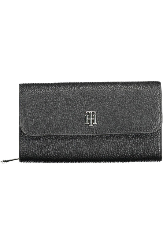 Tommy Hilfiger Black Polyurethane Women Wallet