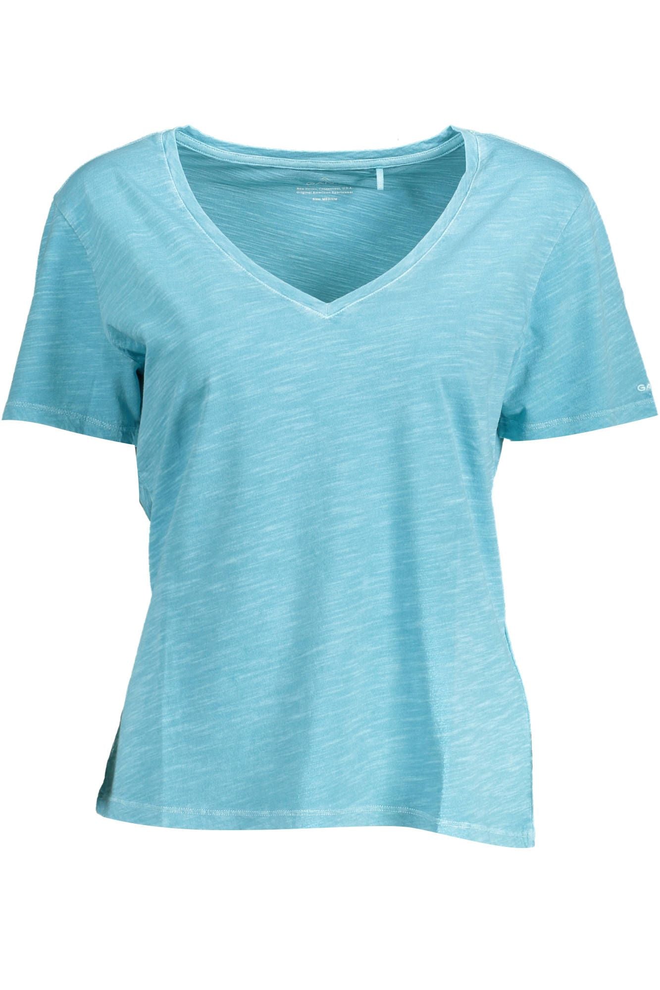 Gant Light Blue Cotton Women T-Shirt