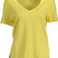 Gant Yellow Cotton Women T-Shirt