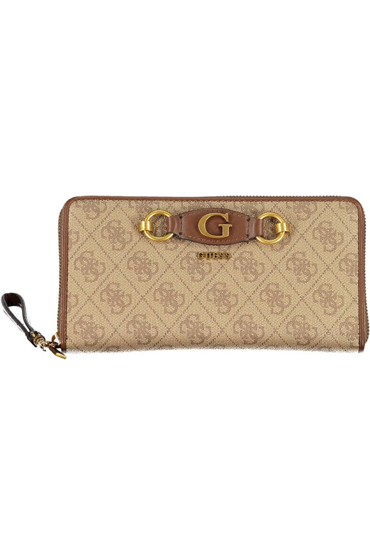 Guess Jeans Beige Polyurethane Women Wallet