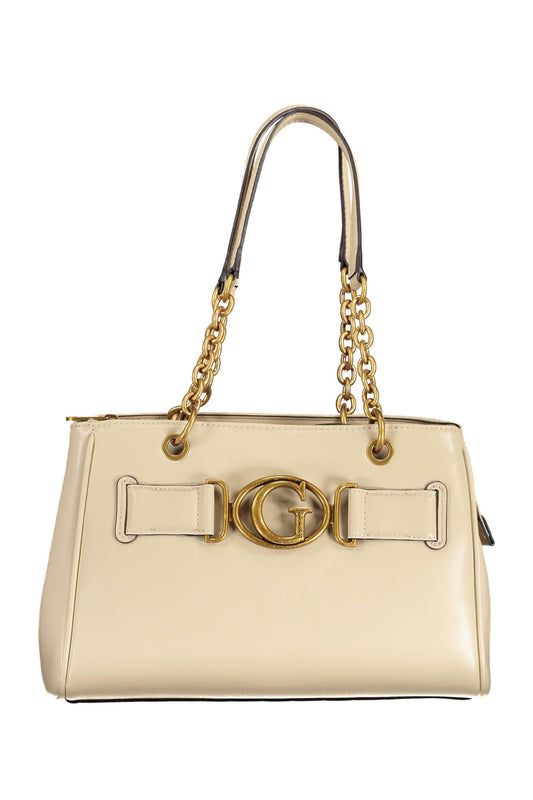 Guess Jeans Beige Polyurethane Women Handbag