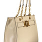 Guess Jeans Beige Polyurethane Women Handbag