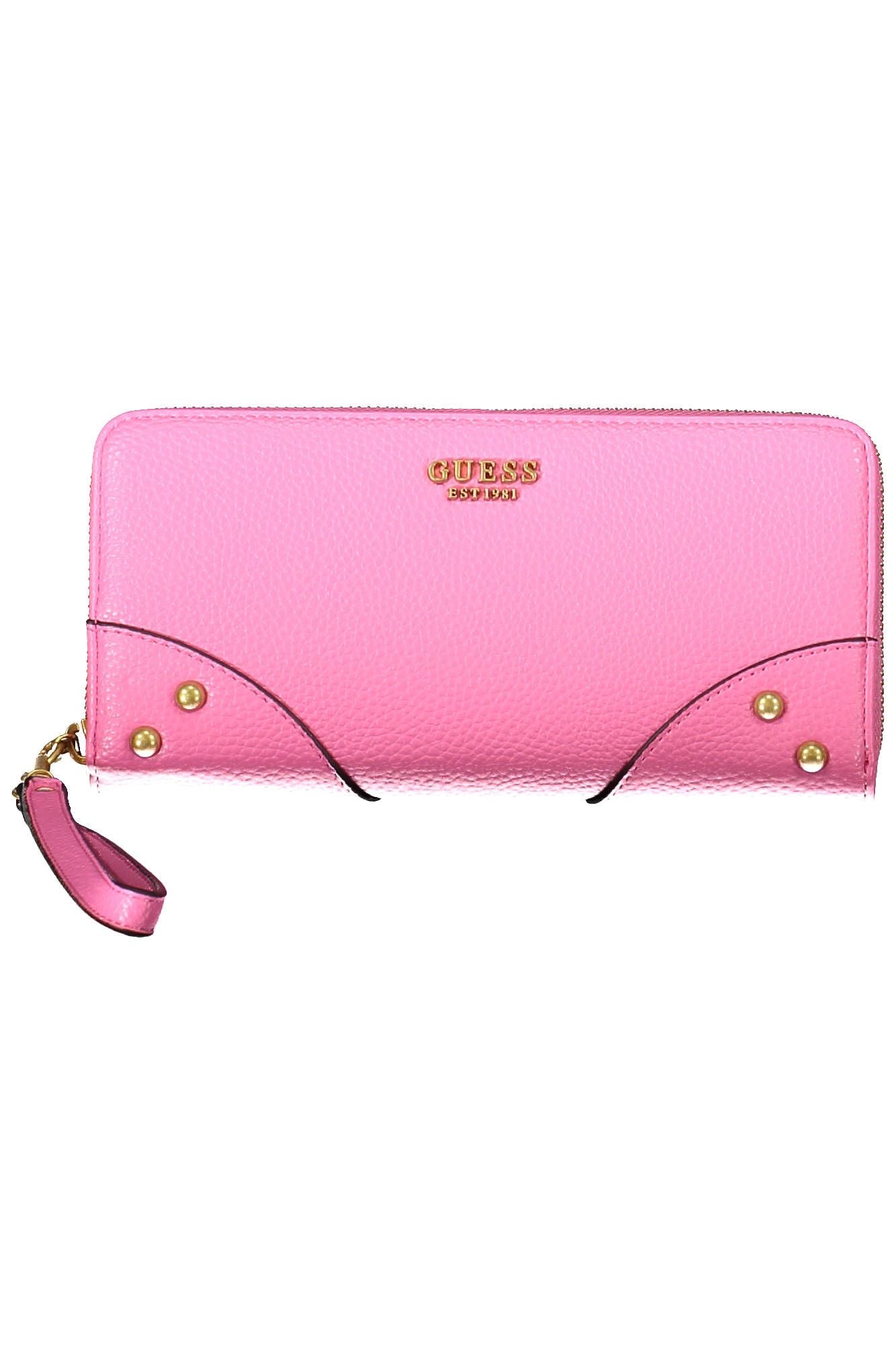 Guess Jeans Pink Polyurethane Women Wallet