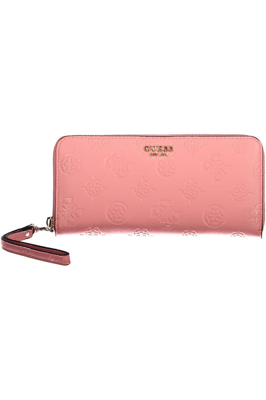 Guess Jeans Pink Polyurethane Women Wallet