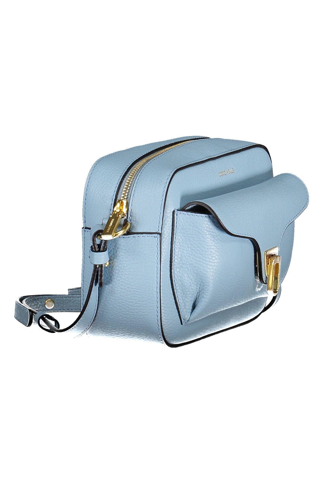 Coccinelle Light Blue Leather Women Handbag