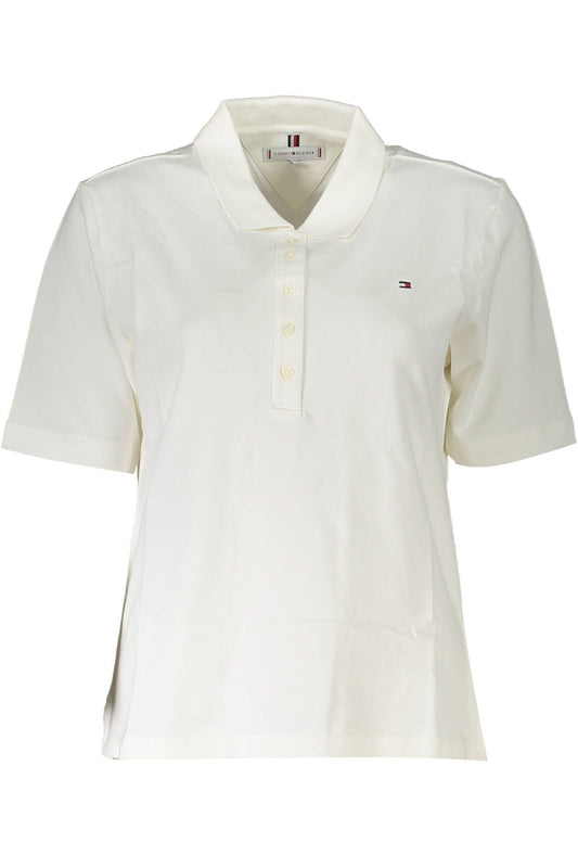 Tommy Hilfiger White Cotton Women Polo Shirt