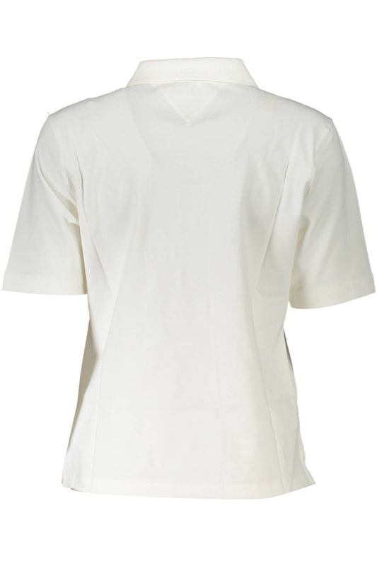 Tommy Hilfiger White Cotton Women Polo Shirt