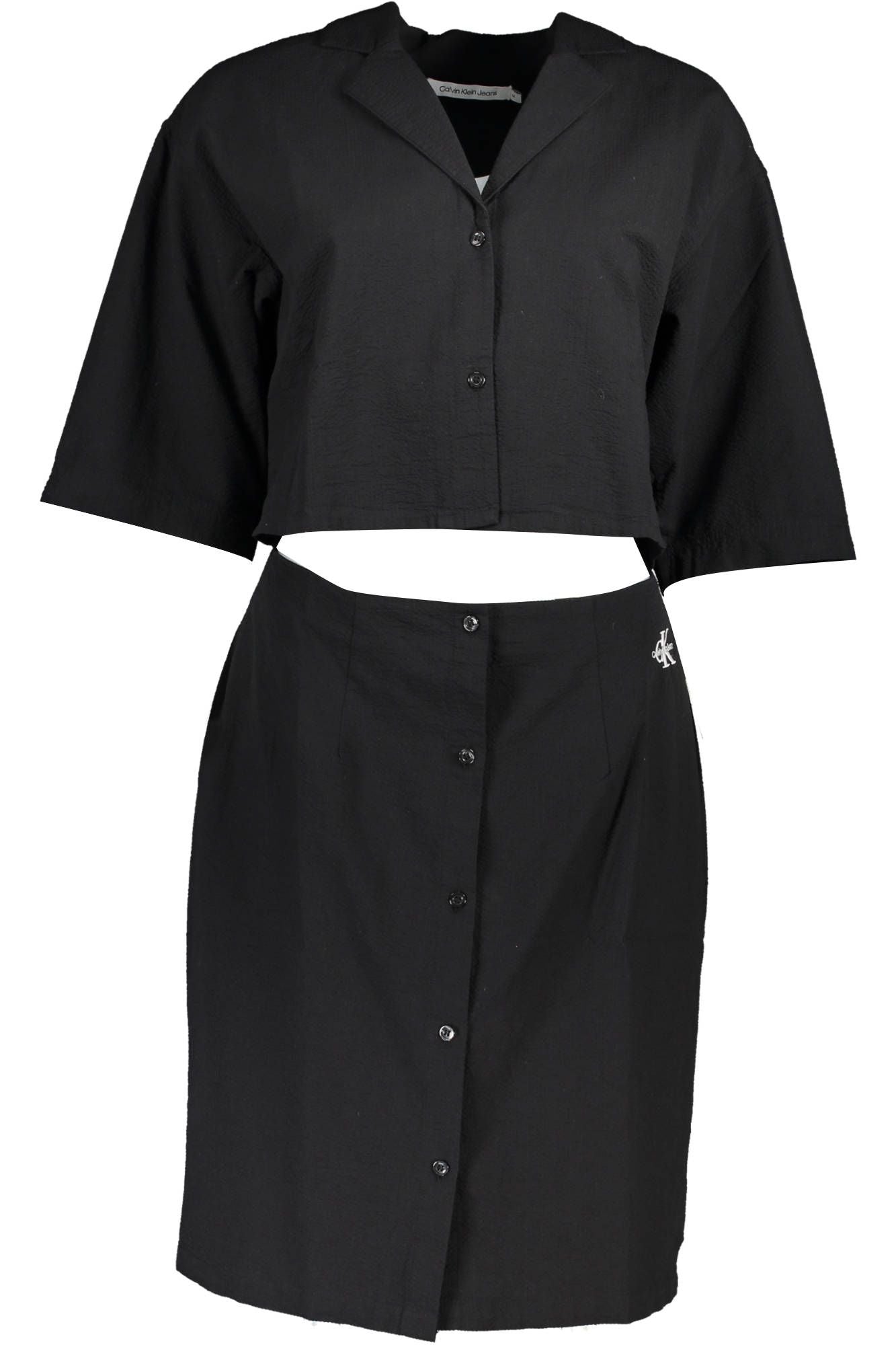 Calvin Klein Black Cotton Women Dress