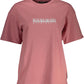 Napapijri Pink Cotton Women T-Shirt