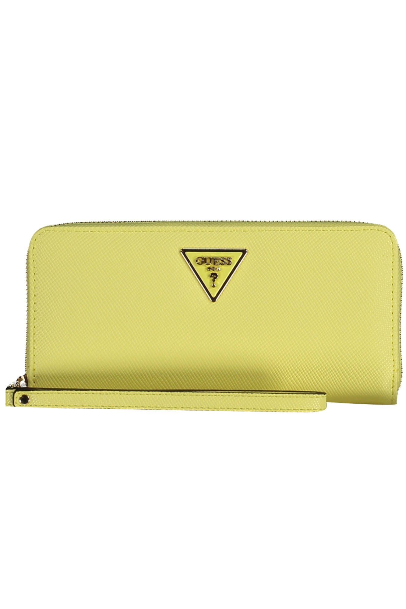 Guess Jeans Yellow Polyurethane Women Wallet