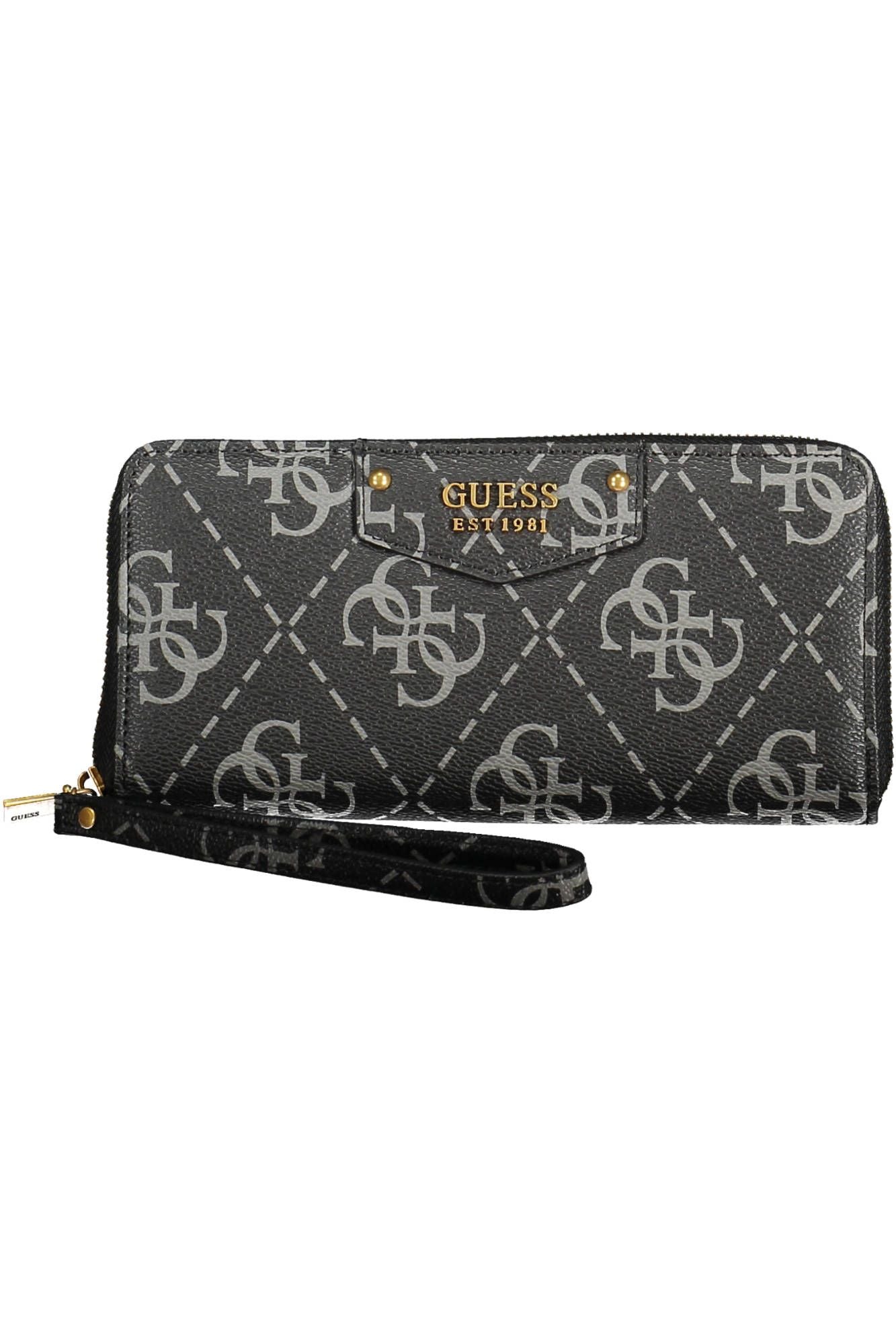 Guess Jeans Black Polyurethane Women Wallet